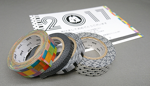 mt　モノクロ系マスキングテープ4種類